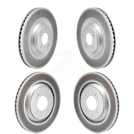 Front Rear Coated Disc Brake Rotors Kit For Hyundai Veloster N KG-101814