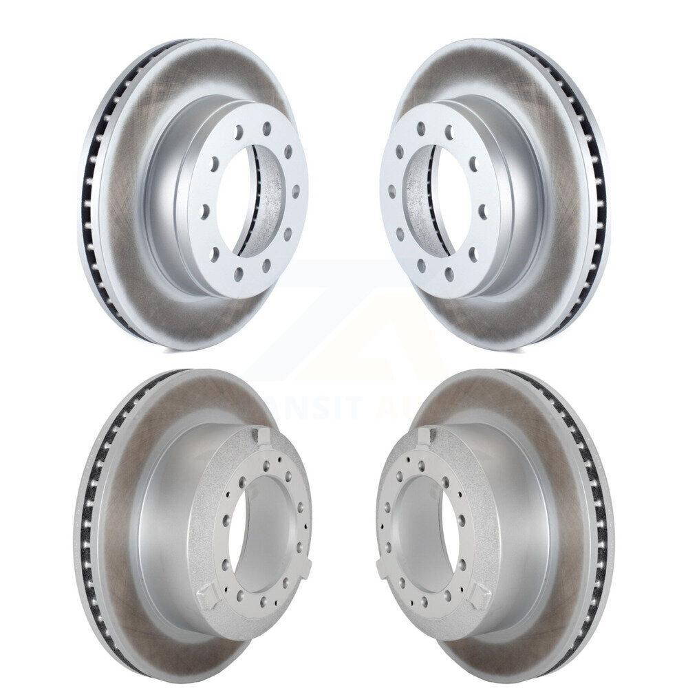 Front Rear Coat Brake Rotors Kit For Ford F-450 Super Duty F-550 International CF500 CF600 KG-101817