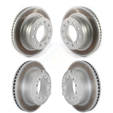 Front Rear Coated Disc Brake Rotor Kit For Ram Dodge Sterling Truck 4500 5500 Bullet 45 55 KG-101818