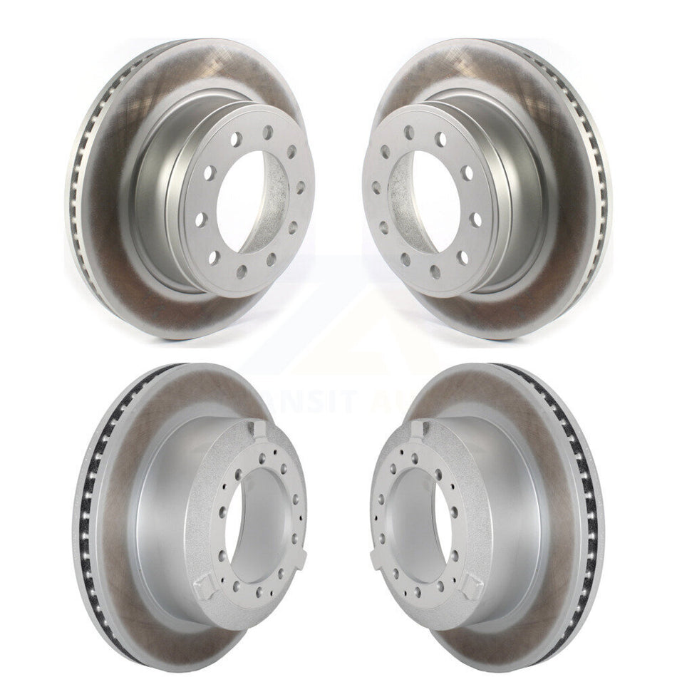 Front Rear Coated Disc Brake Rotor Kit For Ram Dodge Sterling Truck 4500 5500 Bullet 45 55 KG-101818
