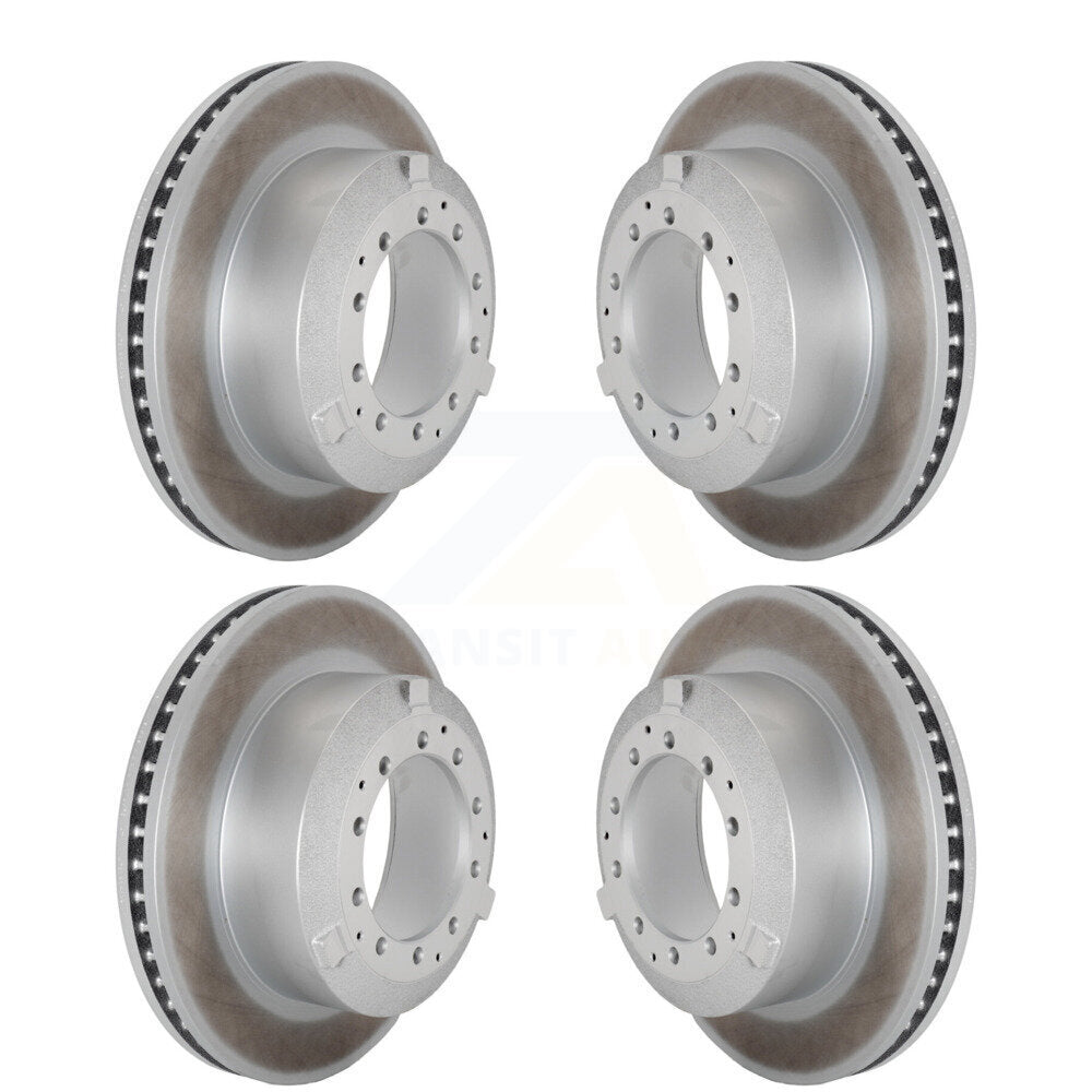 Front Rear Coated Brake Rotor Kit For International TerraStar IC Corporation AE School Bus KG-101819