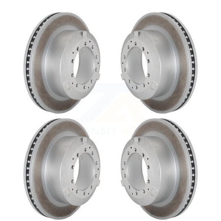 Front Rear Coated Brake Rotor Kit For International TerraStar IC Corporation AE School Bus KG-101819