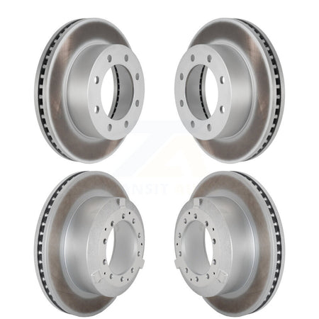 Front Rear Coat Disc Brake Rotor Kit For 2005-2009 Ford F-450 Super Duty With 8 Lug Wheels KG-101820