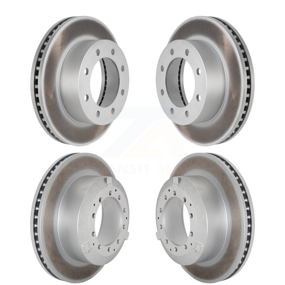 Front Rear Coat Disc Brake Rotor Kit For 2005-2009 Ford F-450 Super Duty With 8 Lug Wheels KG-101820