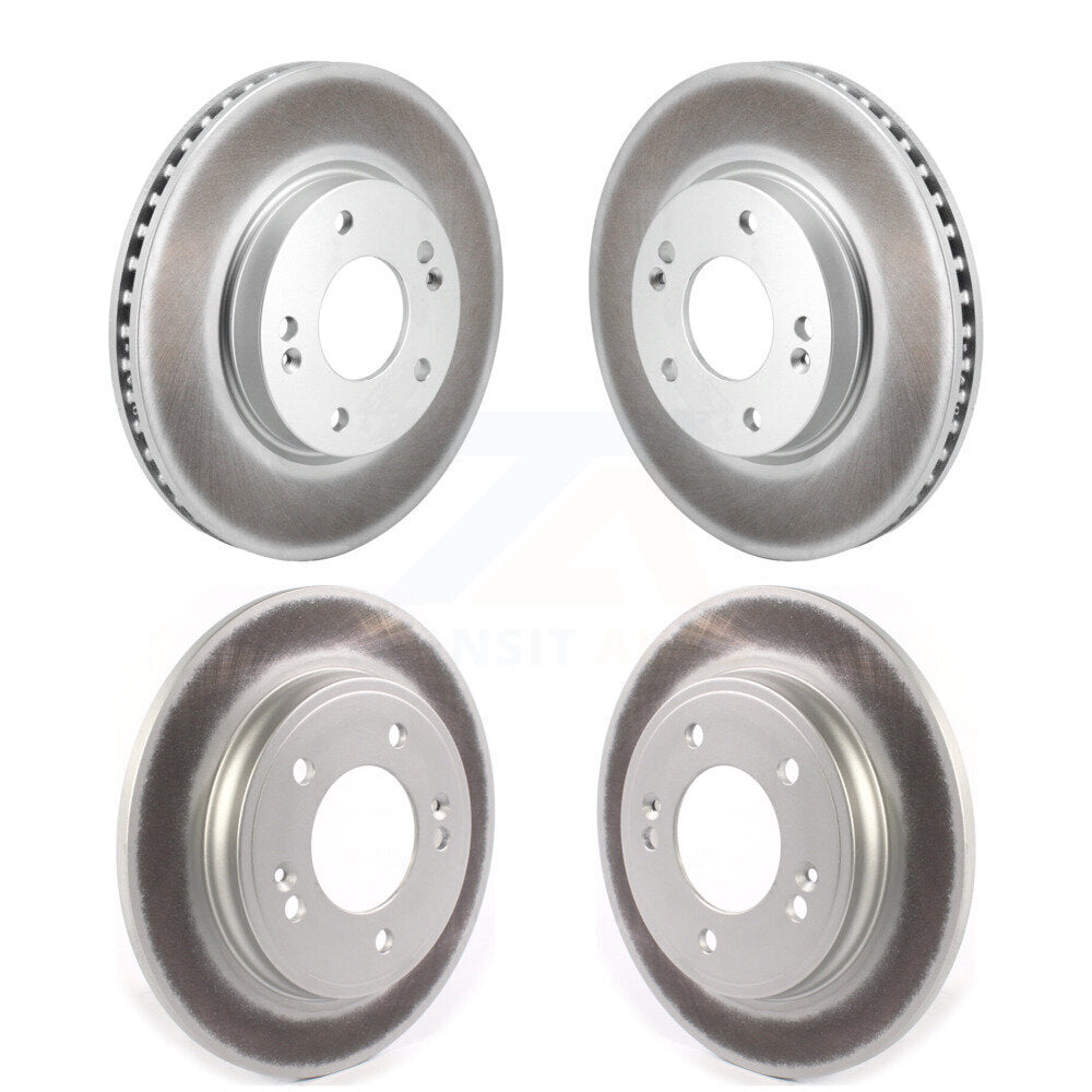 Front Rear Coated Disc Brake Rotors Kit For Hyundai Elantra KG-101833
