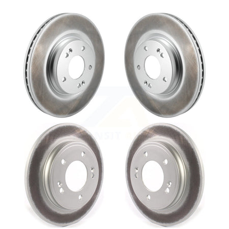 Front Rear Coated Disc Brake Rotors Kit For Hyundai Elantra KG-101834