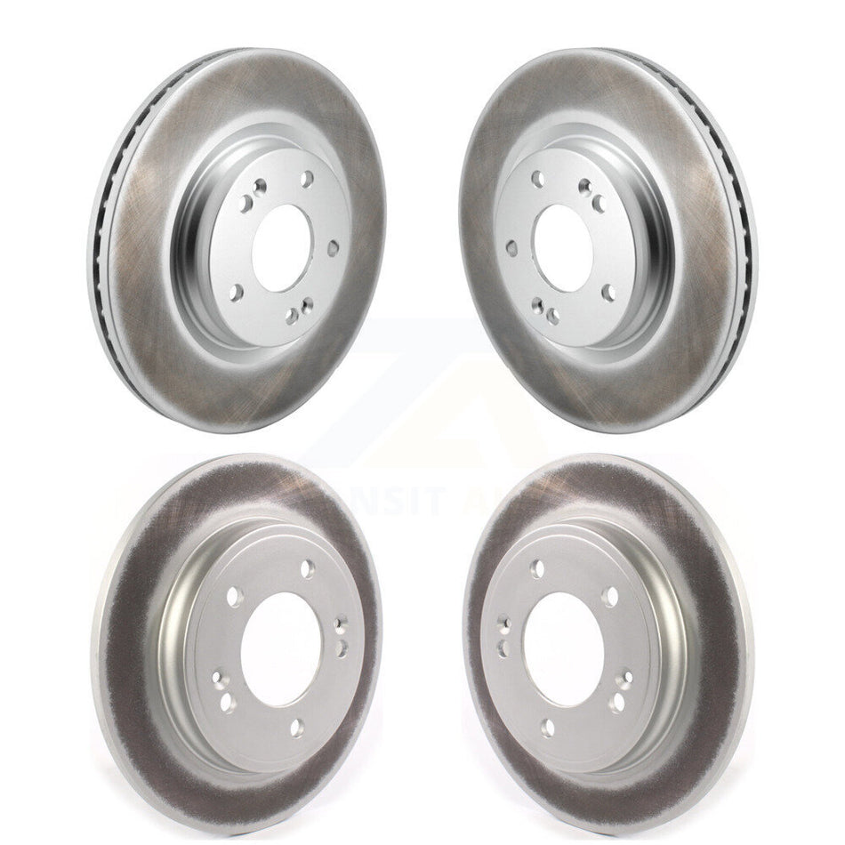 Front Rear Coated Disc Brake Rotors Kit For Hyundai Elantra KG-101834