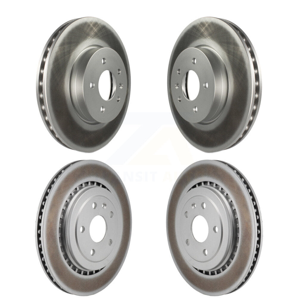 Front Rear Coated Disc Brake Rotors Kit For Cadillac ATS V KG-101836