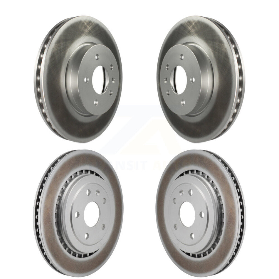 Front Rear Coated Disc Brake Rotors Kit For Cadillac ATS V KG-101836