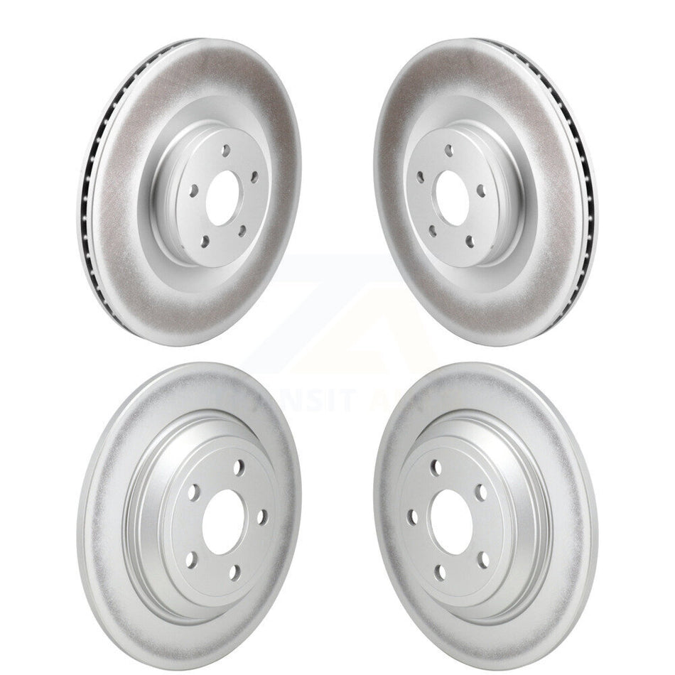 Front Rear Coated Disc Brake Rotors Kit For 2016-2018 Ford Focus RS KG-101837