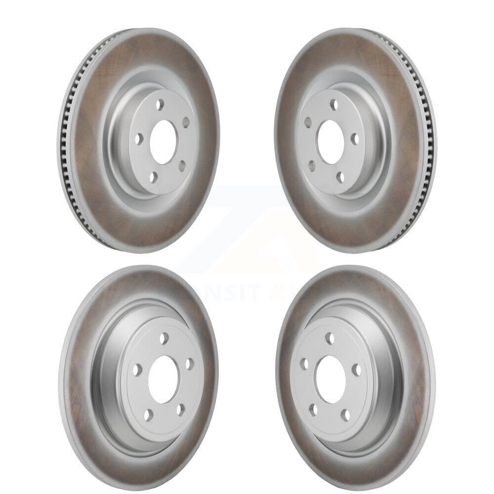 Front Rear Coated Disc Brake Rotors Kit For 2022-2023 Ford Maverick KG-101838