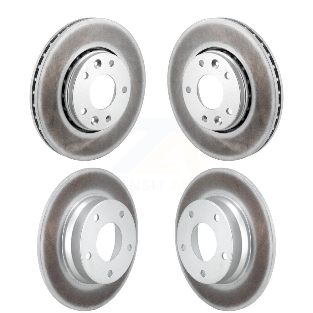 Front Rear Coated Disc Brake Rotors Kit For 2020-2023 Nissan Sentra KG-101845