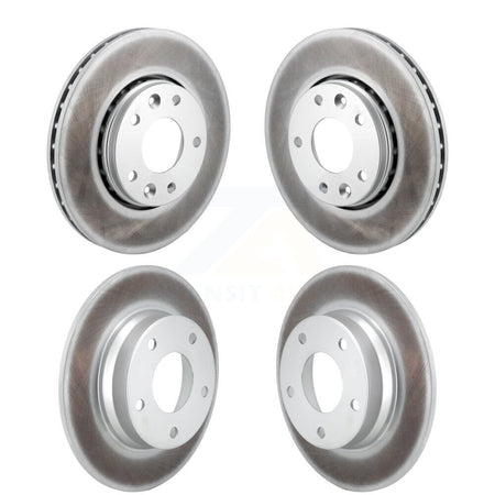 Front Rear Coated Disc Brake Rotors Kit For 2020-2023 Nissan Sentra KG-101845