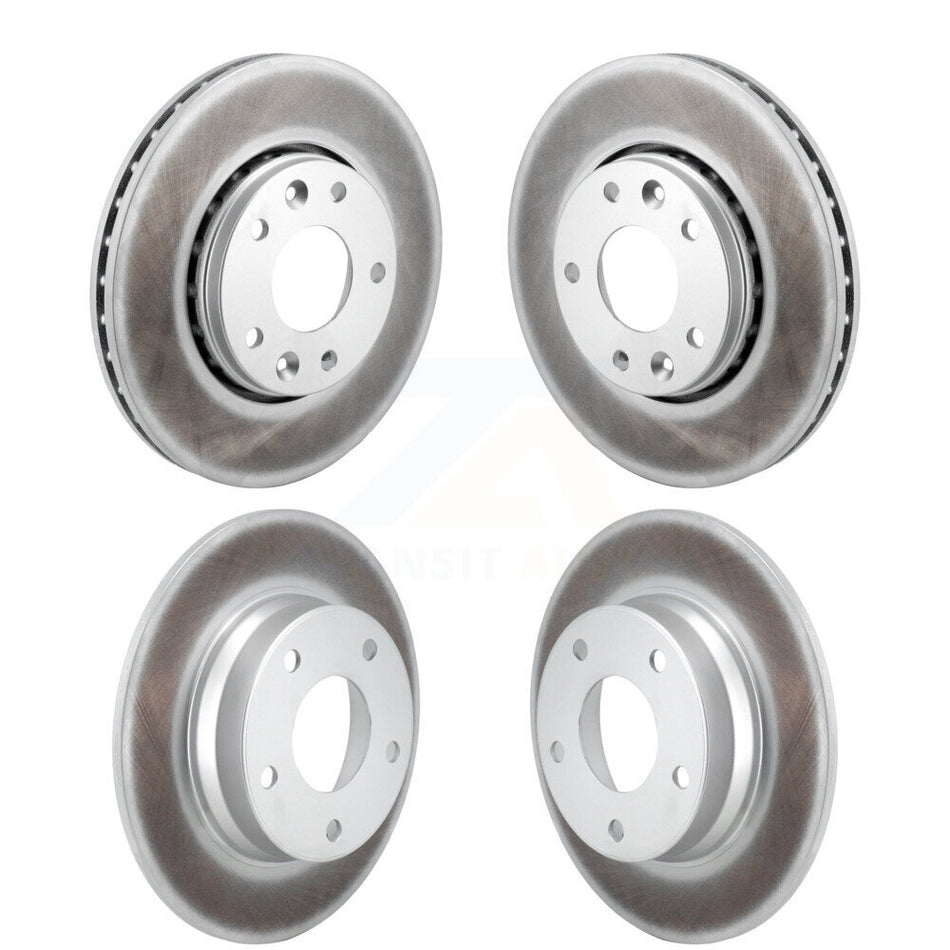 Front Rear Coated Disc Brake Rotors Kit For 2020-2023 Nissan Sentra KG-101845