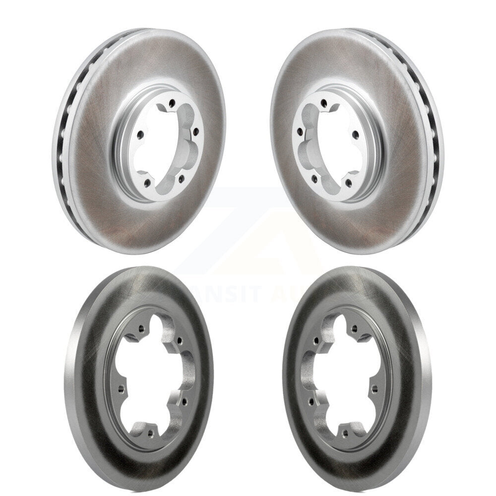 Front Rear Coated Brake Rotors Kit For 2020-2023 Ford Transit-250 Transit-350 Transit-150 KG-101846