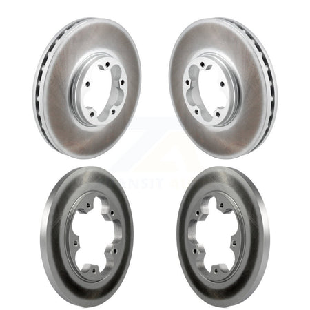 Front Rear Coated Brake Rotors Kit For 2020-2023 Ford Transit-250 Transit-350 Transit-150 KG-101846