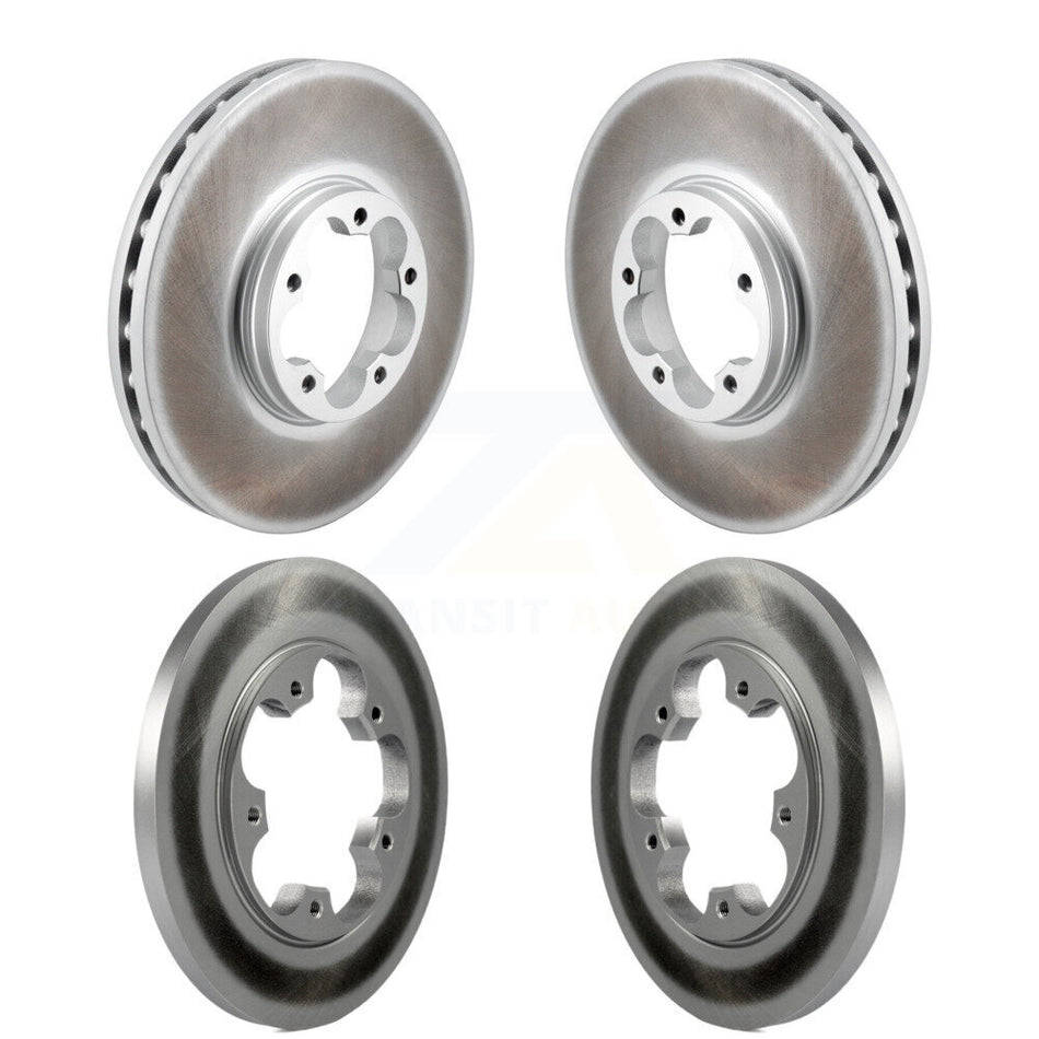 Front Rear Coated Brake Rotors Kit For 2020-2023 Ford Transit-250 Transit-350 Transit-150 KG-101846