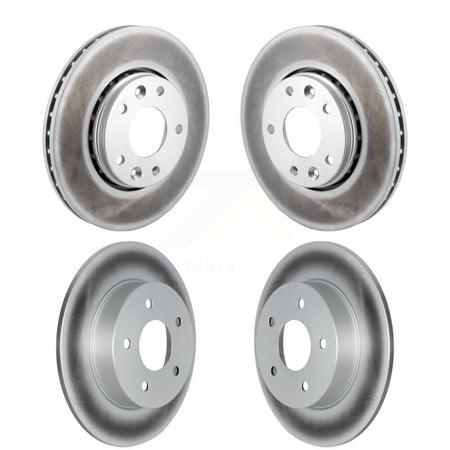 Front Rear Coated Disc Brake Rotors Kit For 2021-2023 Nissan Kicks SV SR KG-101848