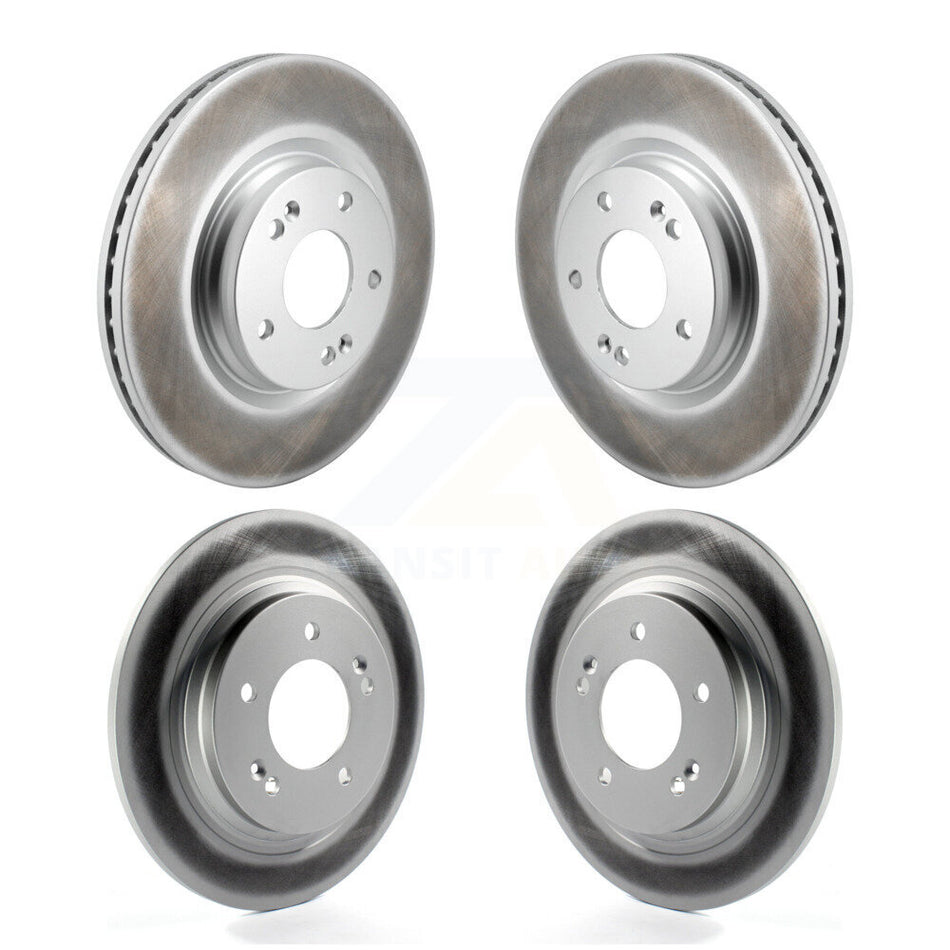 Front Rear Coated Disc Brake Rotors Kit For Hyundai Kona Sonata Kia Niro EV K5 KG-101850