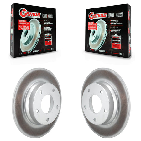 Rear Coated Disc Brake Rotors Pair For Nissan Sentra KG-101861