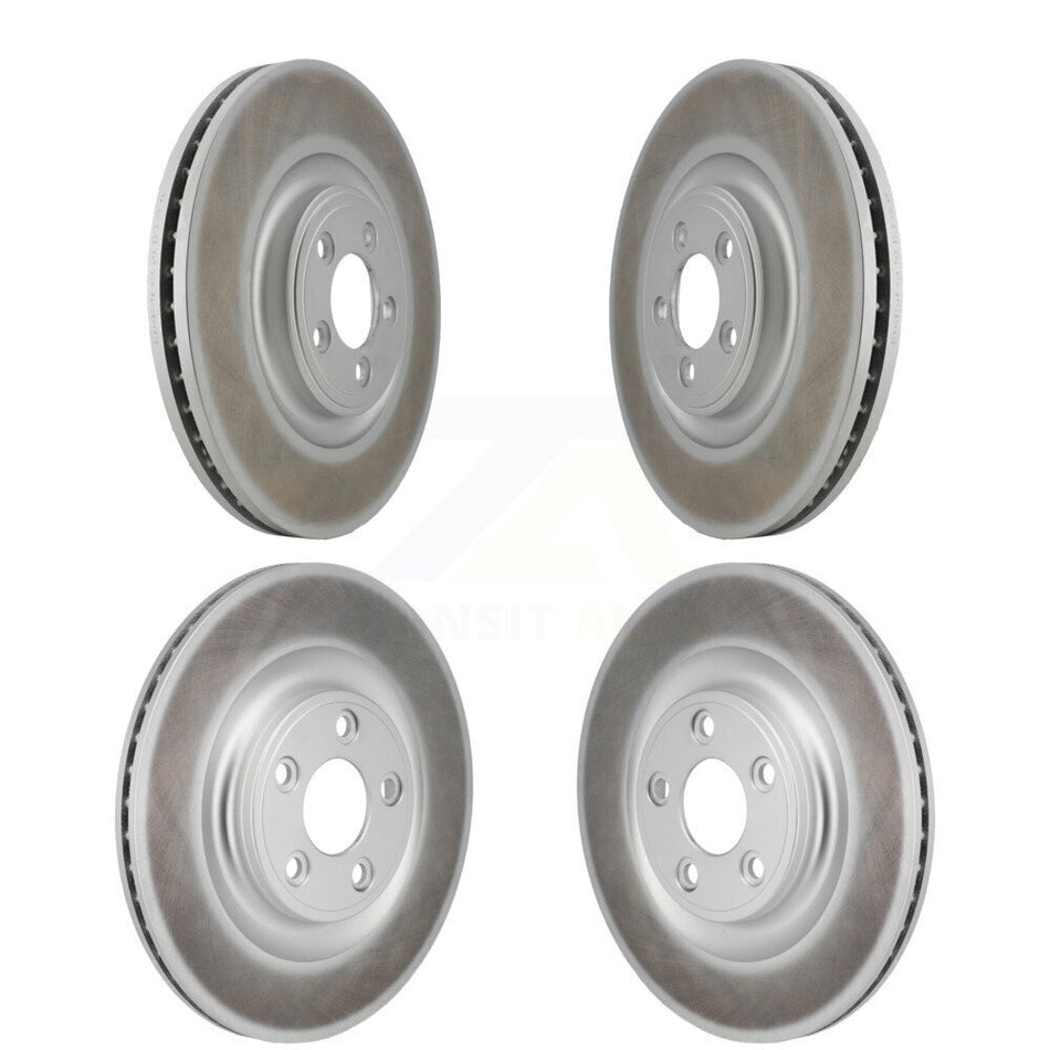 Front Rear Coated Disc Brake Rotors Kit For Jaguar XJ KG-101875