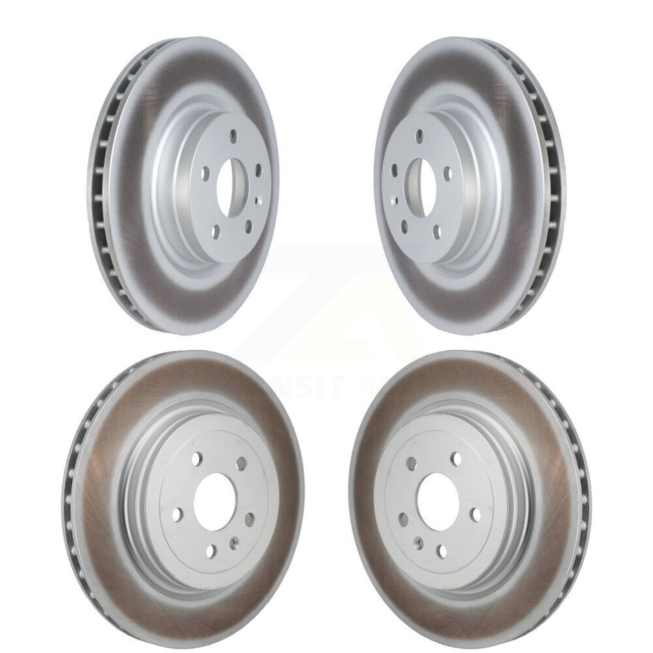 Front Rear Coated Disc Brake Rotors Kit For Tesla S KG-101877