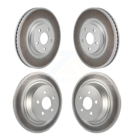 Front Rear Coated Disc Brake Rotors Kit For 2017-2020 Lincoln MKZ 2.0L KG-101879