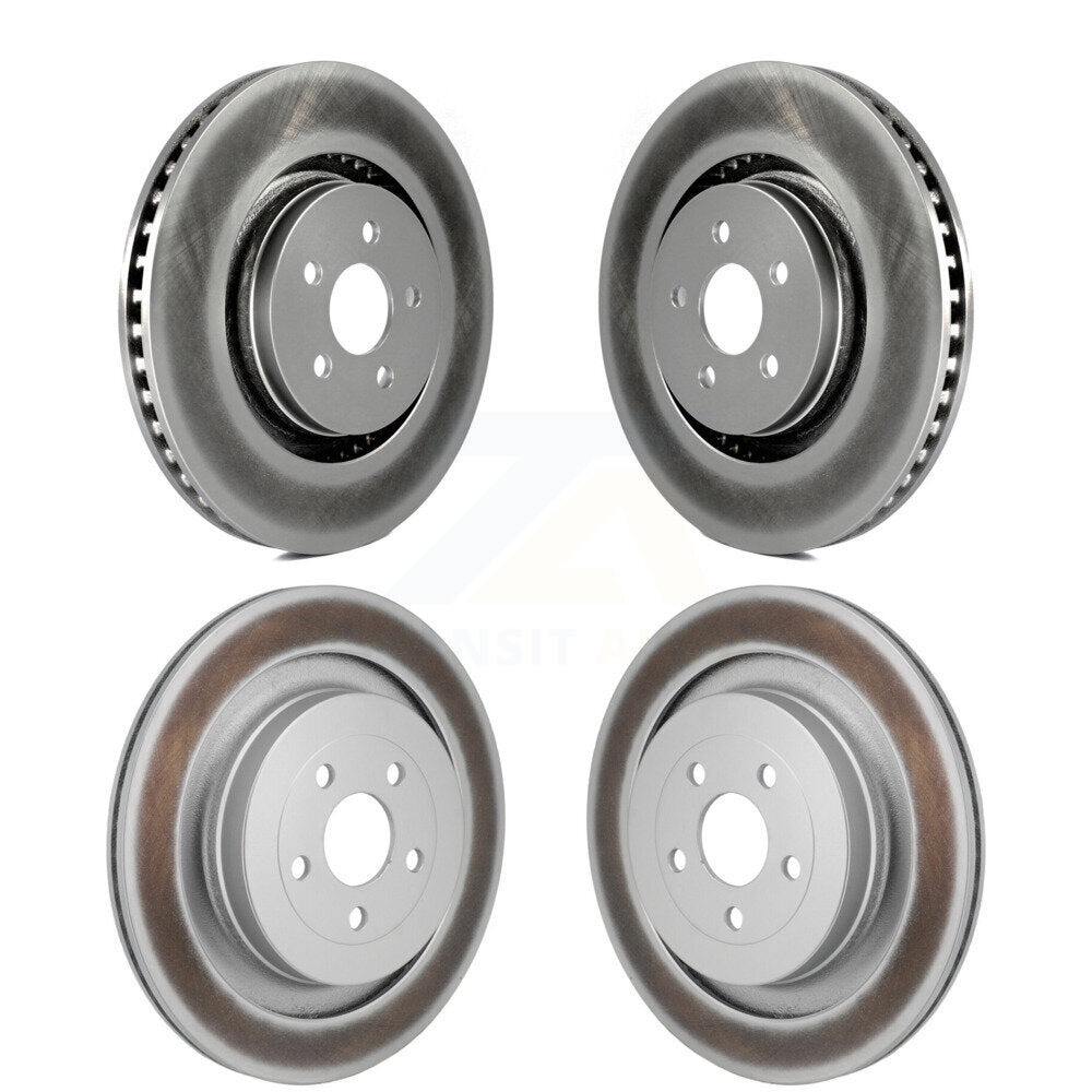 Front Rear Coated Disc Brake Rotors Kit For Ford Edge Lincoln Nautilus KG-101880