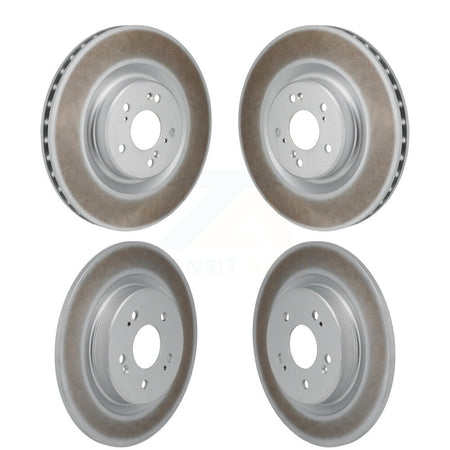 Front Rear Coated Disc Brake Rotors Kit For 2022-2023 Acura MDX 3.0L KG-101889