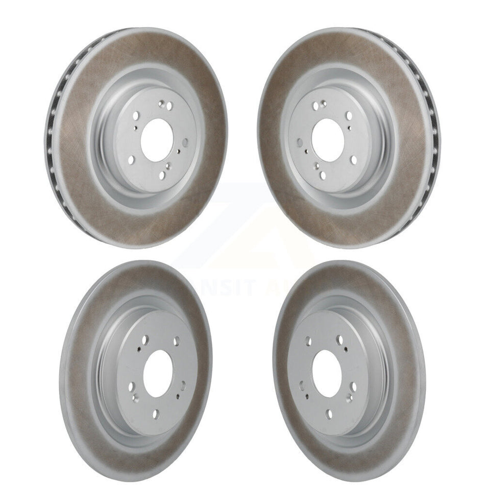 Front Rear Coated Disc Brake Rotors Kit For 2022-2023 Acura MDX 3.0L KG-101889