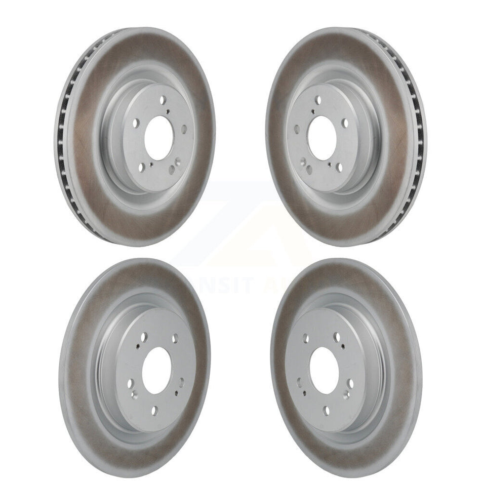 Front Rear Coated Disc Brake Rotors Kit For 2022-2023 Acura MDX 3.5L KG-101890