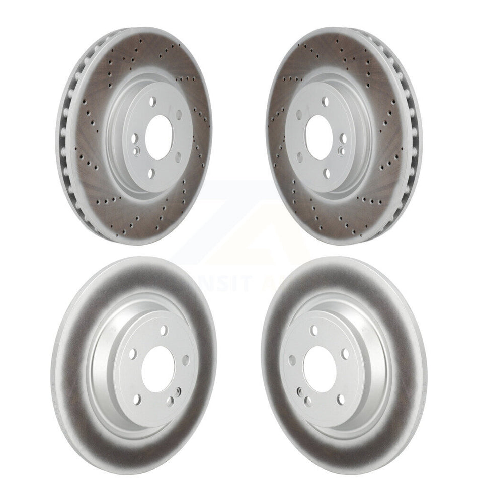 Front Rear Coated Disc Brake Rotors Kit For Mercedes-Benz GLB250 GLA250 EQB 350 300 KG-101897
