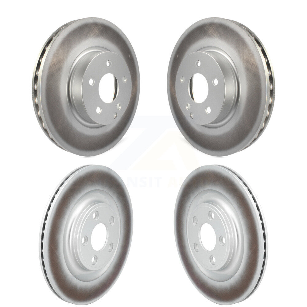 Front Rear Coat Brake Rotors Kit For 17 Mercedes-Benz E400 With 322mm Diameter Rotor KG-101899
