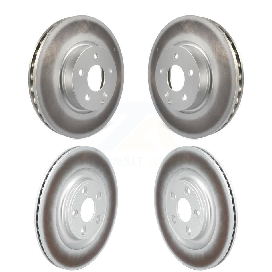 Front Rear Coat Brake Rotors Kit For 17 Mercedes-Benz E400 With 322mm Diameter Rotor KG-101899