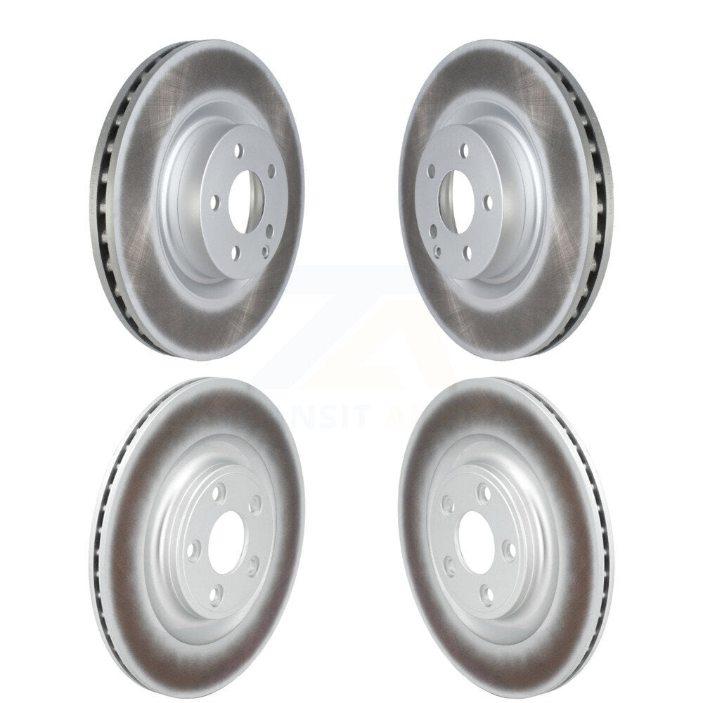 Front Rear Coat Brake Rotors Kit For 17 Mercedes-Benz E400 With 344mm Diameter Rotor KG-101901