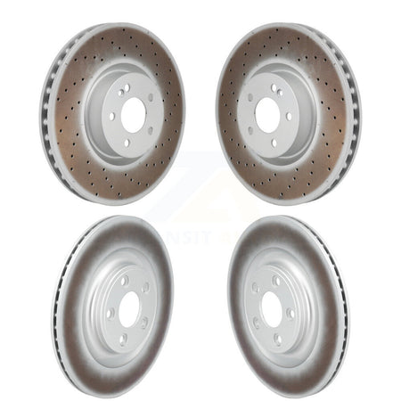 Front Rear Coated Disc Brake Rotors Kit For Mercedes-Benz E450 E400 E53 AMG CLS450 E43 KG-101904