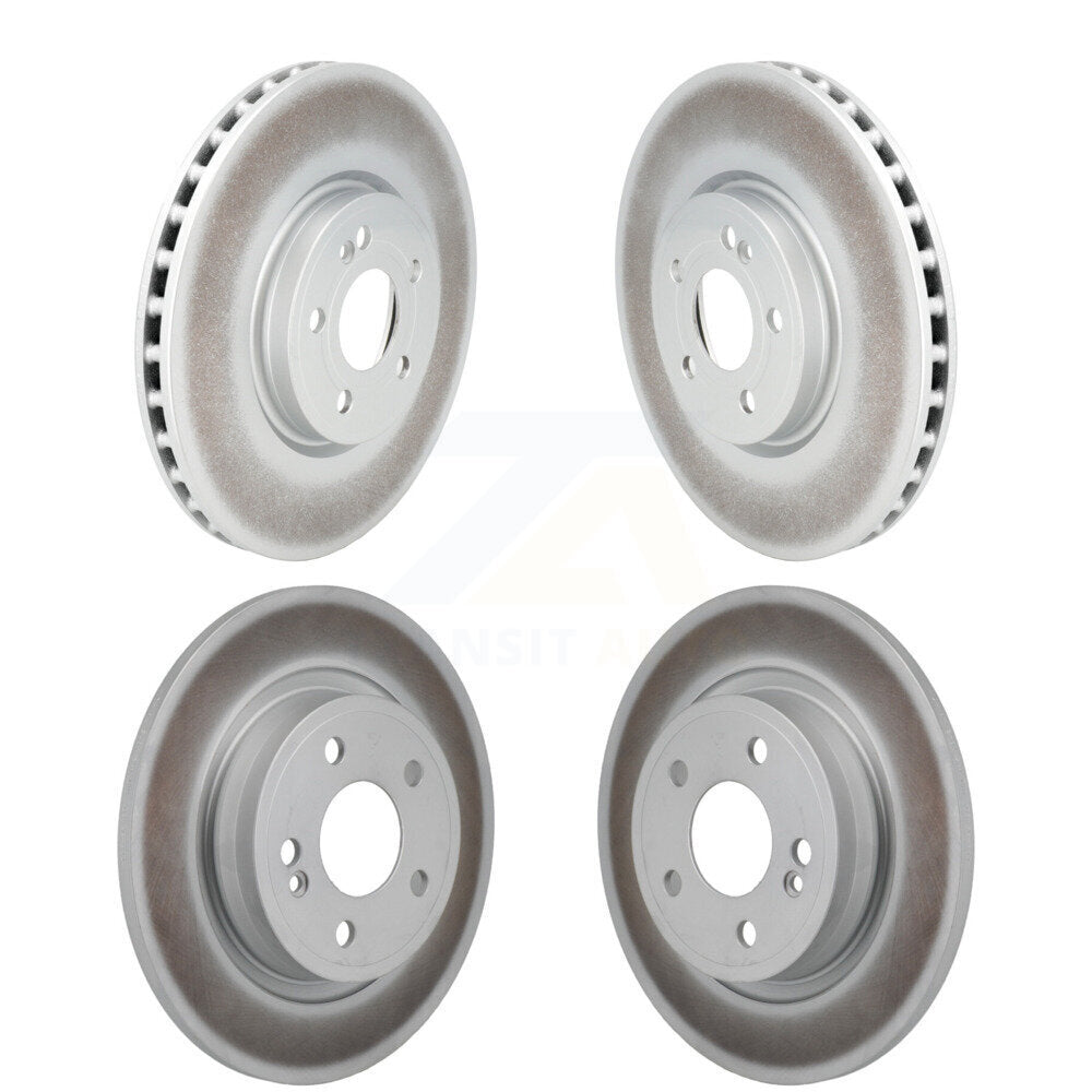 Front Rear Coated Disc Brake Rotors Kit For 2019-2022 Mercedes-Benz A220 With AMG Package KG-101906