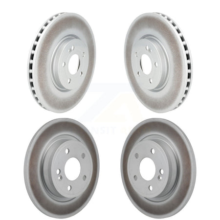 Front Rear Coated Disc Brake Rotors Kit For 2019-2022 Mercedes-Benz A220 With AMG Package KG-101906