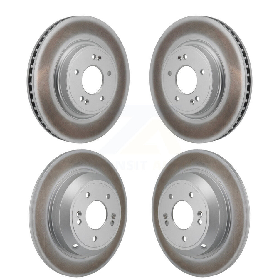 Front Rear Coated Disc Brake Rotors Kit For Genesis G70 Kia Stinger KG-101907