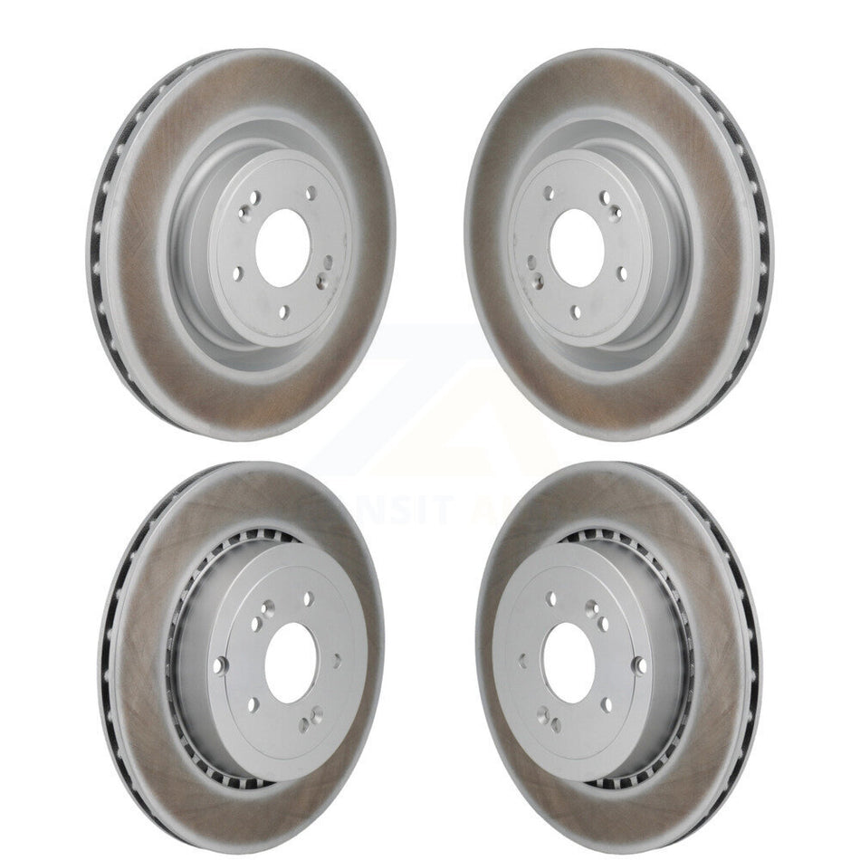 Front Rear Coated Disc Brake Rotors Kit For Kia Stinger Genesis G70 KG-101908