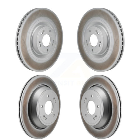 Front Rear Coated Disc Brake Rotors Kit For Hyundai Equus Kia K900 KG-101910