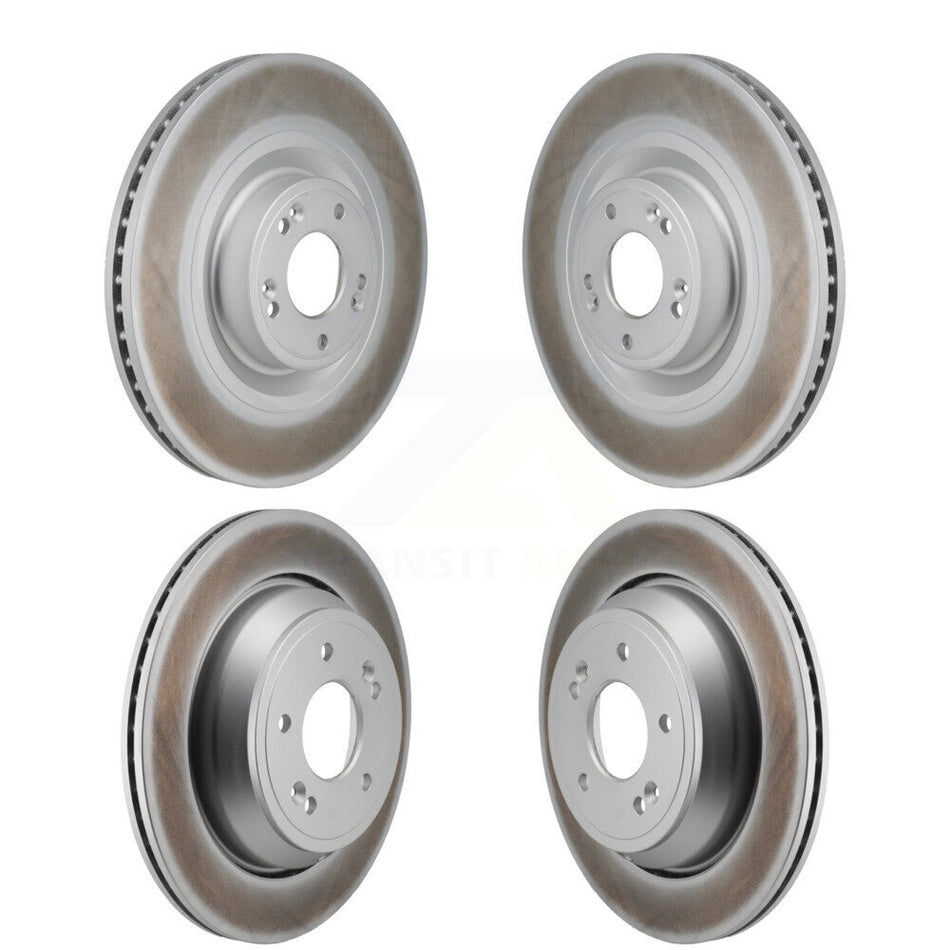 Front Rear Coated Disc Brake Rotors Kit For Hyundai Equus Kia K900 KG-101910