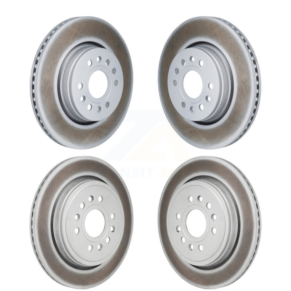 Front Rear Coated Disc Brake Rotors Kit For Ram 1500 Jeep Wagoneer Grand L KG-101912