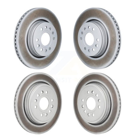 Front Rear Coated Disc Brake Rotors Kit For Ram 1500 Jeep Wagoneer Grand L KG-101912