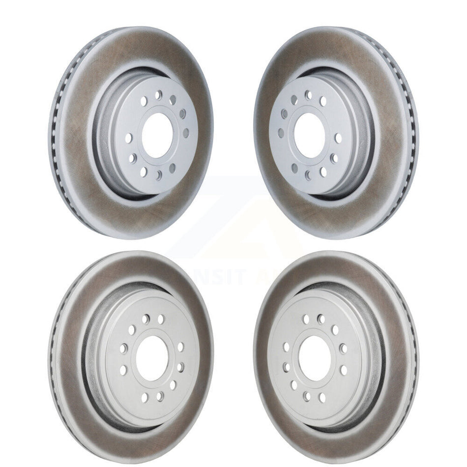 Front Rear Coated Disc Brake Rotors Kit For Ram 1500 Jeep Wagoneer Grand L KG-101912