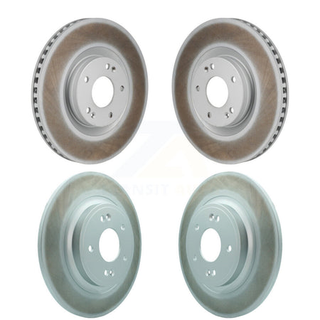 Front Rear Coated Disc Brake Rotors Kit For Hyundai Santa Fe Kia Sorento GAS engine KG-101914
