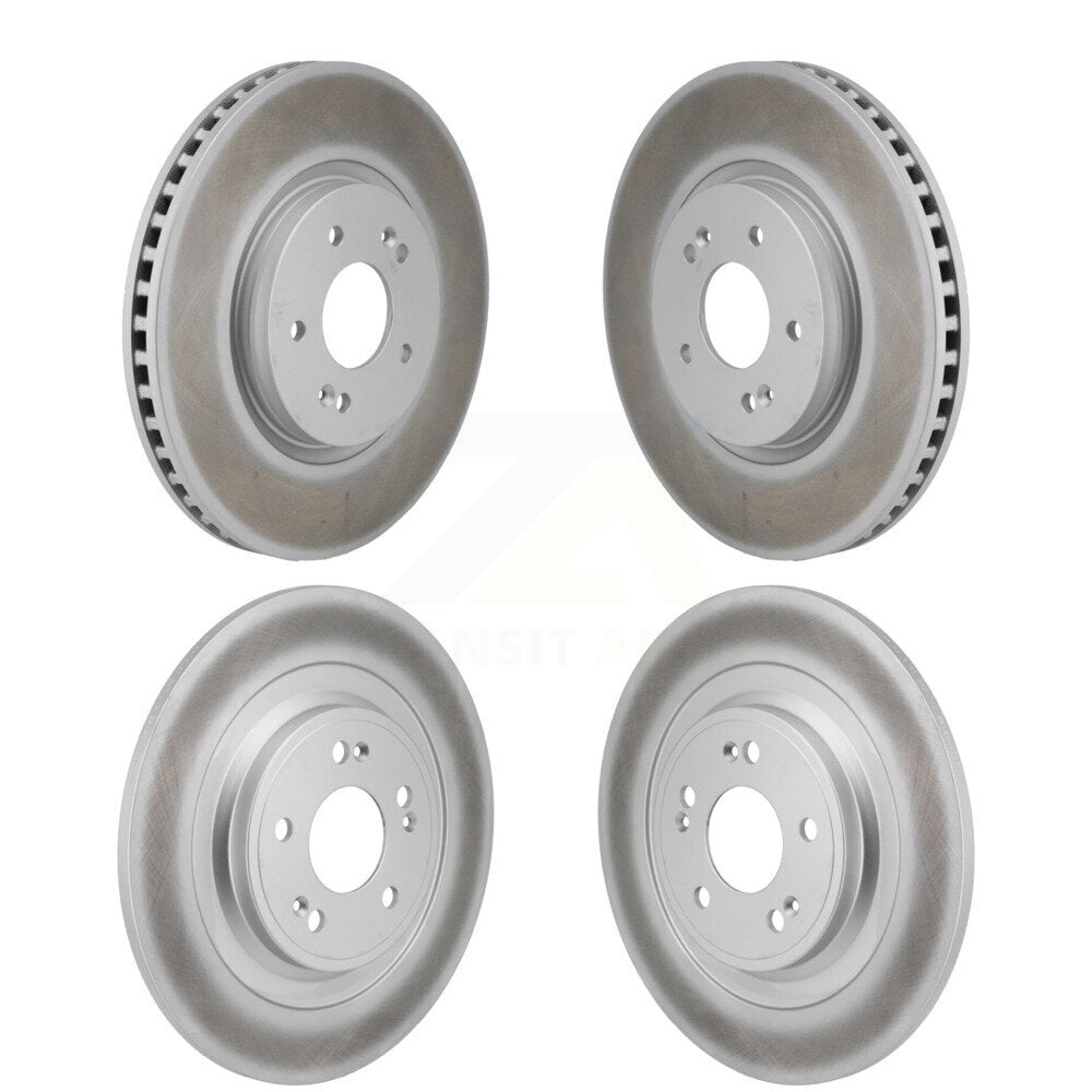 Front Rear Coated Disc Brake Rotors Kit For Hyundai Ioniq 5 Kia EV6 6 KG-101919