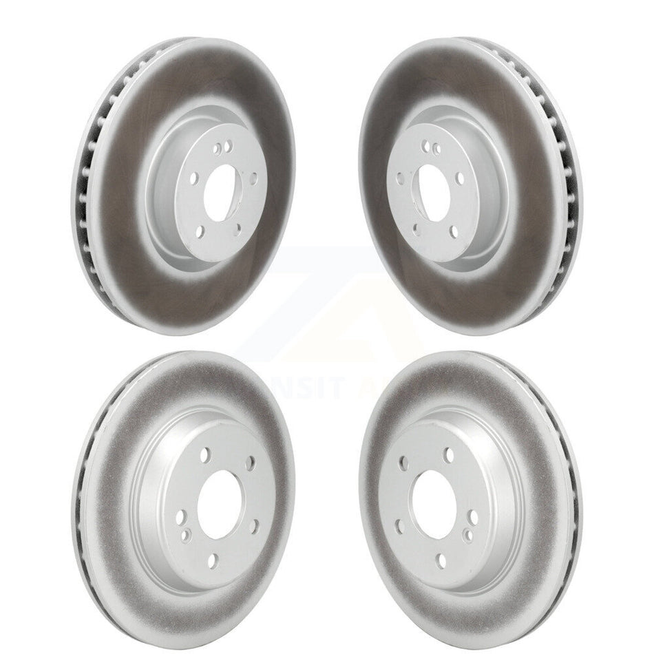 Front Rear Coated Disc Brake Rotors Kit For Mercedes-Benz E300 E350 KG-101922