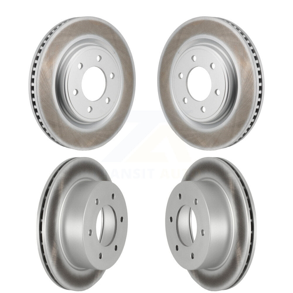 Front Rear Coated Disc Brake Rotors Kit For 2022-2024 Ford Bronco 3.0L KG-101924