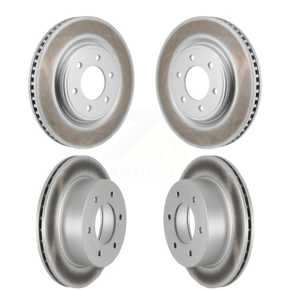 Front Rear Coated Disc Brake Rotors Kit For 2022-2024 Ford Bronco 3.0L KG-101924